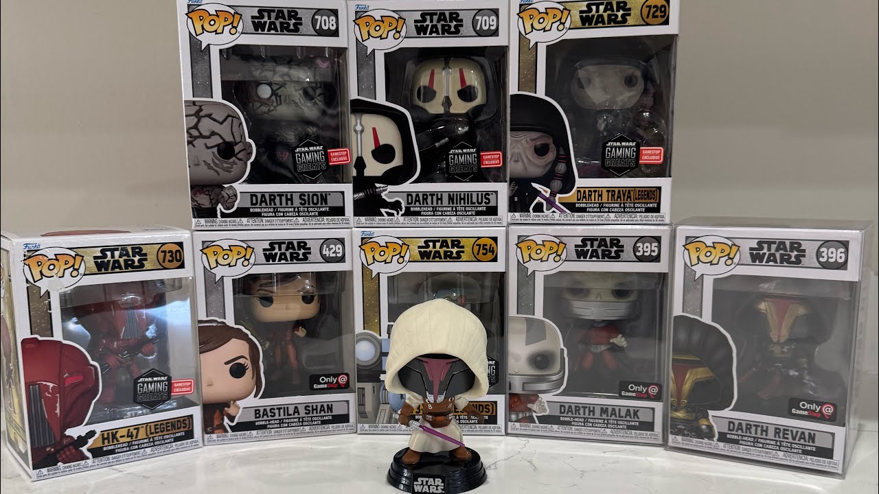 Complete KOTOR Funko Pop Collection- Unboxing and Discussion 