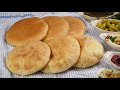 خبز الدار المغربي جدا لذيذ مع اطيب صحن حمص و حواضر 