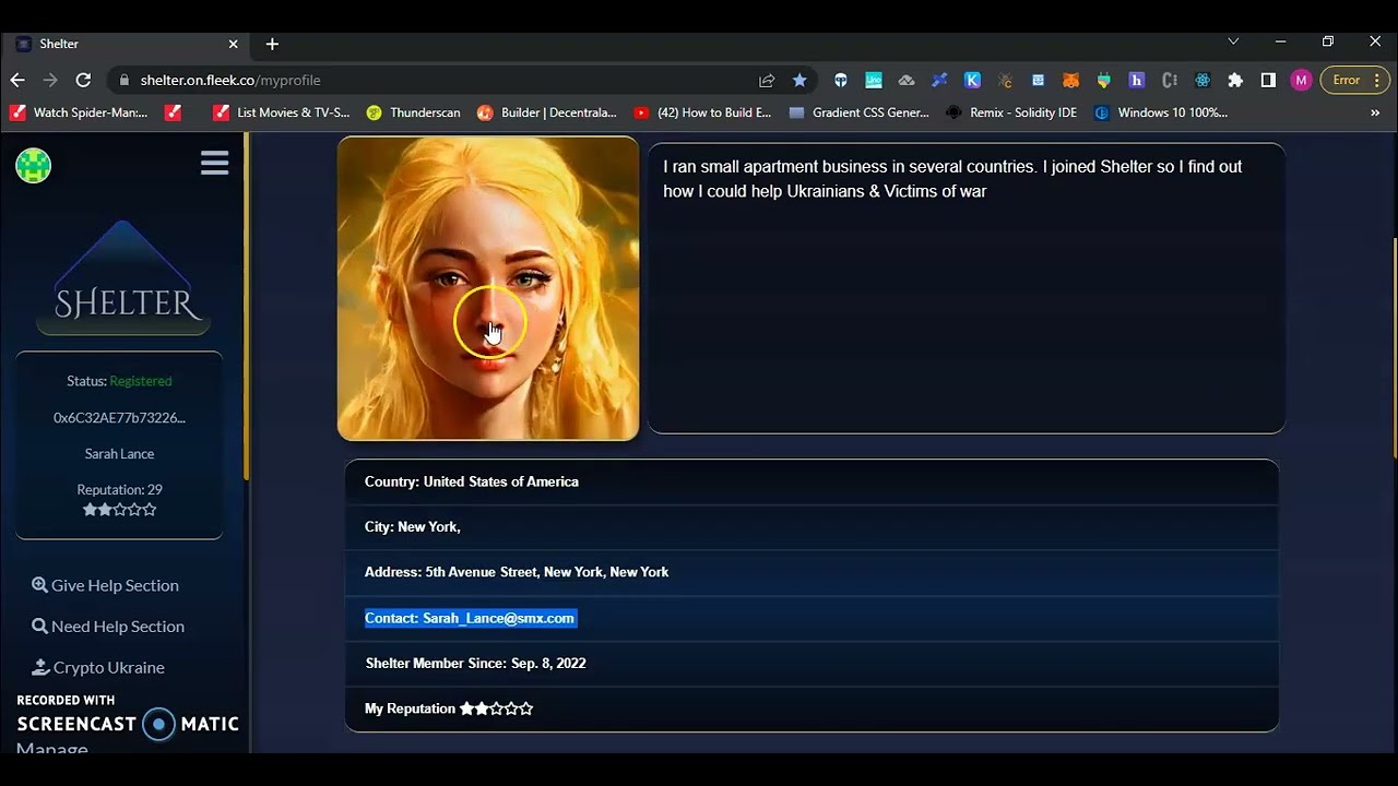 SHELTER - IPFS Demo (Kyiv Tech Summit Hackathon)