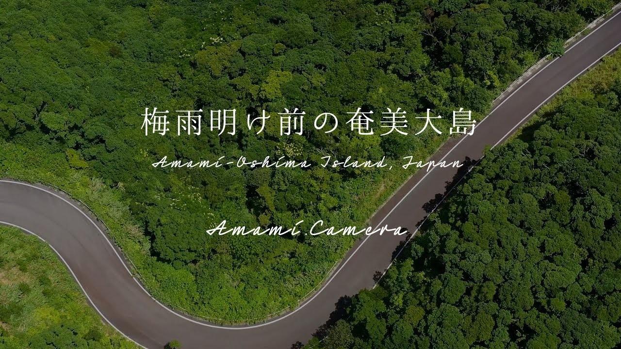 【60sec】梅雨明け宣言前の奄美大島（ドローン空撮 4K）