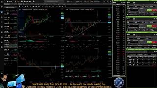 DAY 4 - micro account - LIVE trading and watchlist - low float momentum stocks - scalping