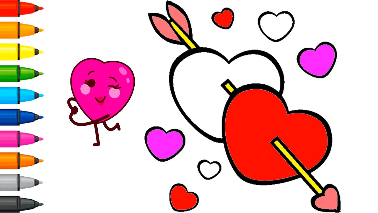 How to Draw Cute Hearts Easy and Simple BABY ART BOX TV 