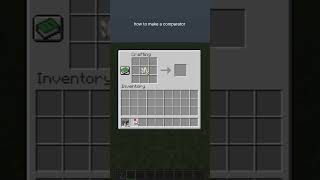 how to make a redstone comparator in minecraft #howtominecraft #minecraft #redstoneminecraft