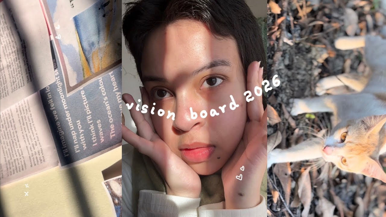 Making 2026 vision board like a vibe, Love board, New Bicycle, Badminton 🐥🐝🪽
