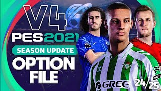 PES 2021 24/25 Season Option File V4 Showcase PES 2021 24/25 Season Option File V4 Showcase