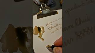 Swatching this beautiful ink! #inkswatch #fountainpen #makie