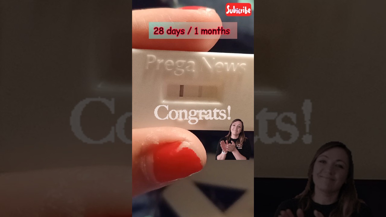 28 days pregnancy test ✅🤗❤️ 