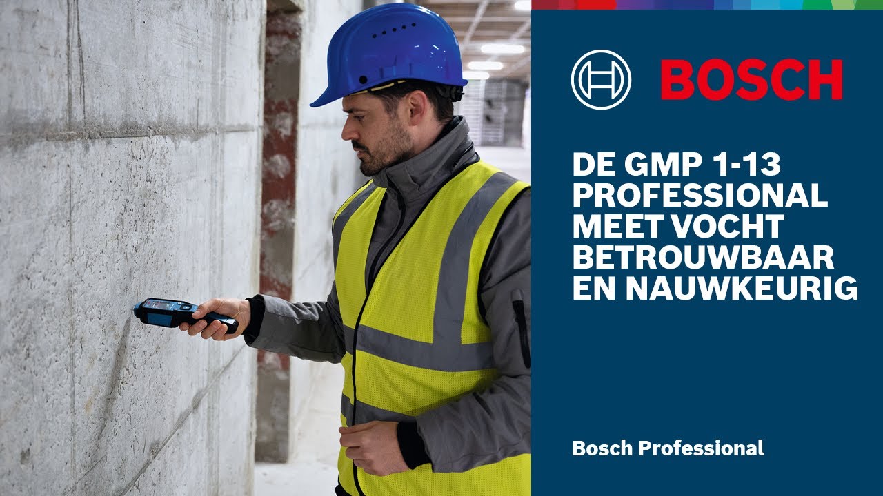 Materiaalvochtmeter GMP 1-13 Professional met robuuste IP65-classificatie en LCD-kleurenscherm