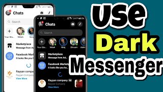 How to use Dark Messenger🛑🛑 // Dark Messenger ko use kaise || Messenger mein Dark mode enable kare screenshot 1