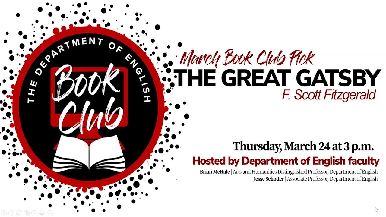 Book Club: The Great Gatsby by F. Scott Fitzgerald