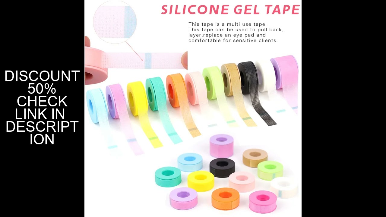 Silicone Gel Tape for Lash Extensions Sensitive Skin Multi Use Non-Woven Breathable Under Eye Pad Pa