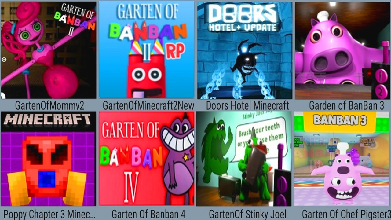 Doors Hotel Minecraft,Garten Of Mommy 2 MOD,Garten Of Minecraft 2 New