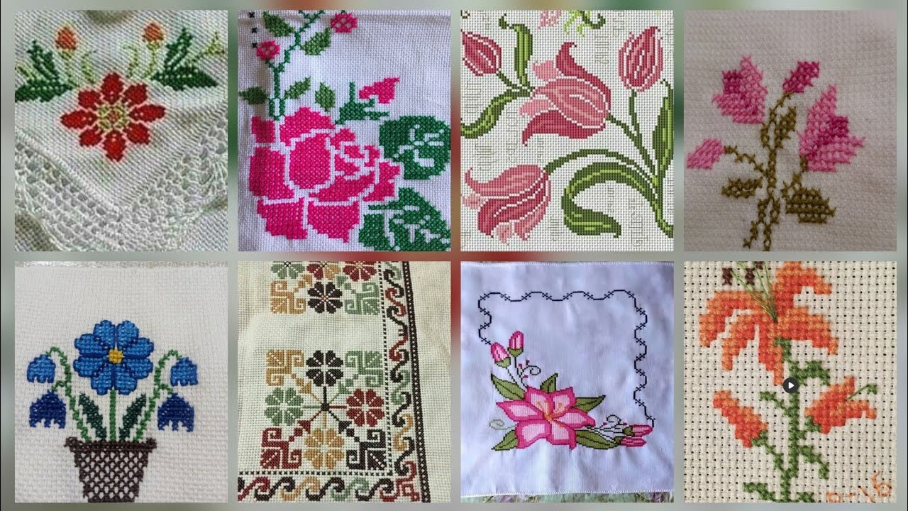 #1 Потрясающие и элегантные схемы для вышивки крестом/идеи дизайна вышивки чарсути. Вышивка ручно...