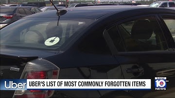 Uber releases list of things left behind by passengers