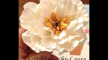 World of HoardCraft Episode 1: 3D Paper Flower Tutorial. Part 1 of 2