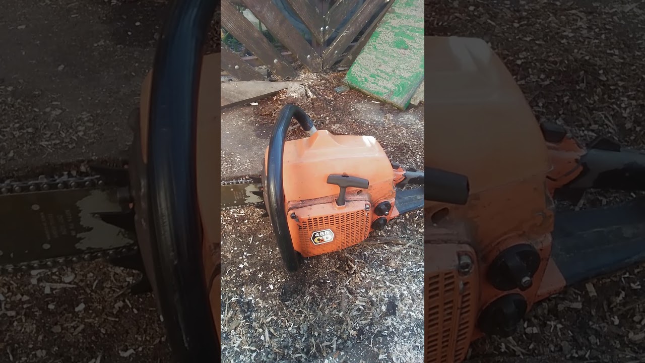 Husqvarna 480 CD Idling YouTube
