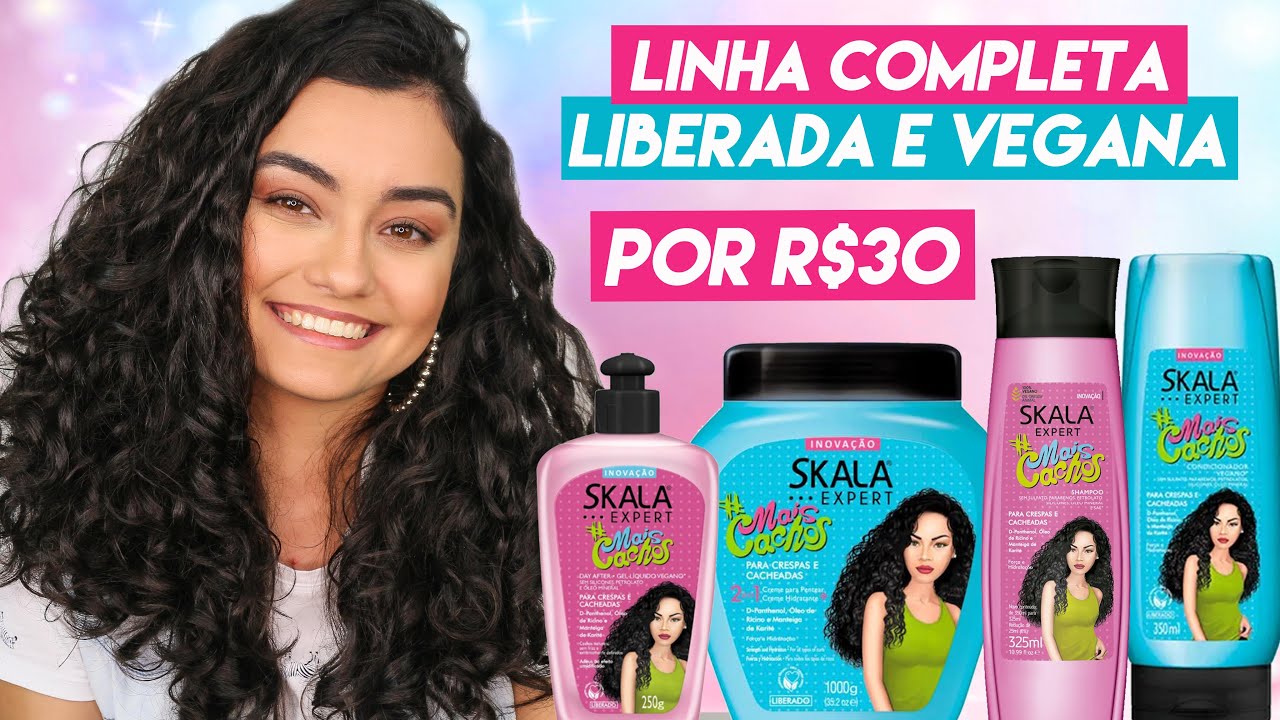 Resenha: Linha MAIS CACHOS- Skala [no/low poo- vegan] | Morena Raiz