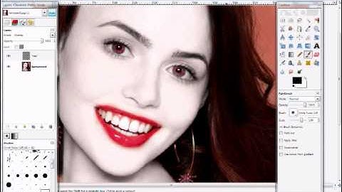 gimp vampire tutorial