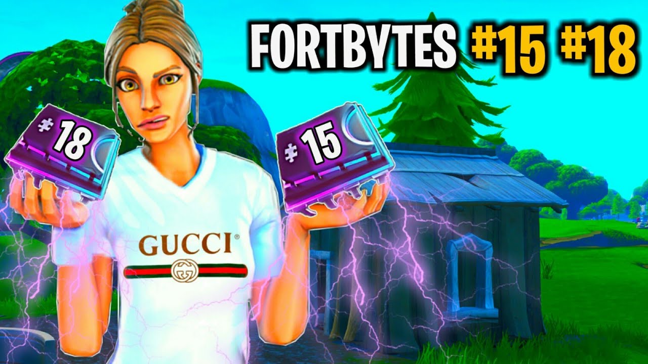 DESAFIOS COLETE FORTBYTES - FORTBYTE 15 - FORTBYTE 18 - TEMPORADA 9 FORTNITE BATTLE ROYALE
