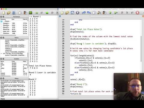 Engineering Ranked Voting in MATLab