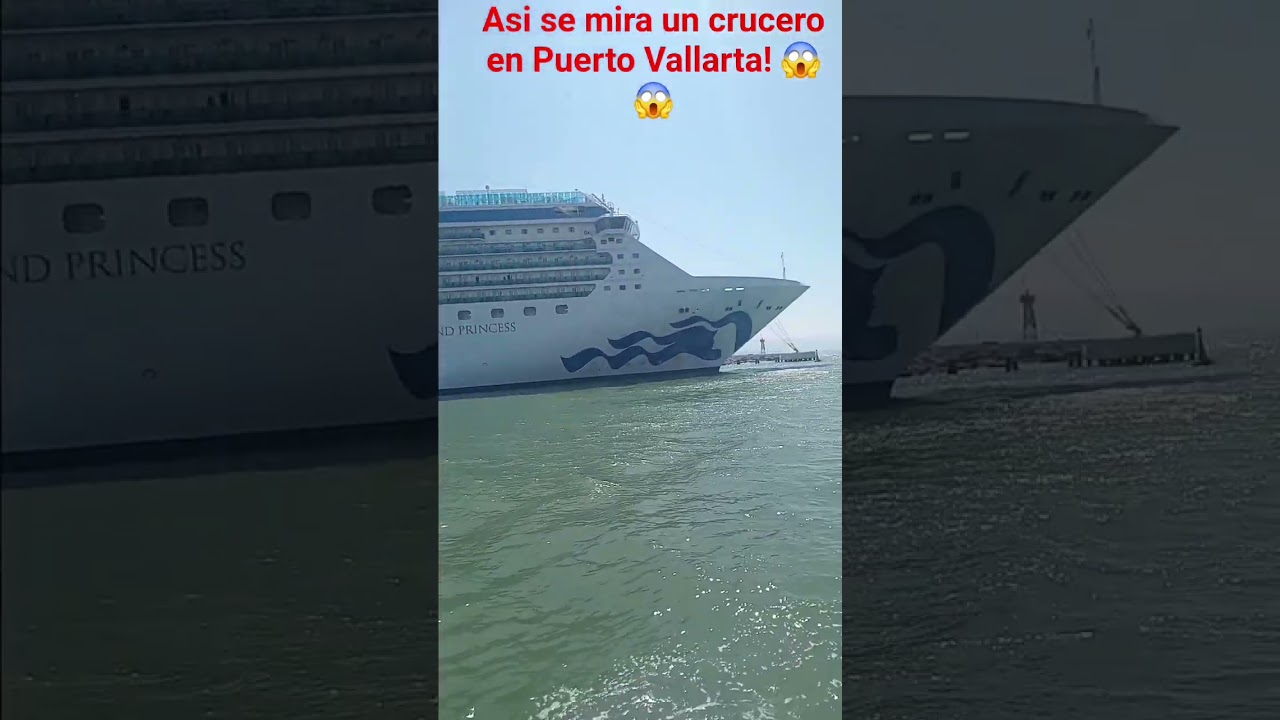 asi se Mira un Crucero en Puerto Vallarta!! 😱😱   