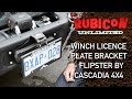 Winch Licence Plate Bracket - Flipster by Cascadia 4x4