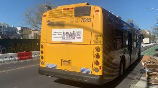 A Q54 a Q59 and two B48 buses