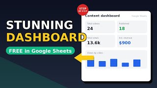 How to Build a STUNNING Interactive Dashboard in Google Sheets (Step by Step)