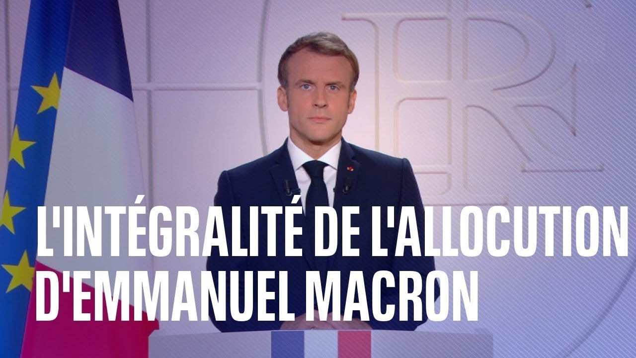 👨‍💼 Allocution présidentielle d'Emmanuel Macron • Replay intégral