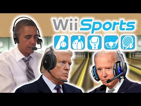 US Presidents Play Wii Sports Bowling