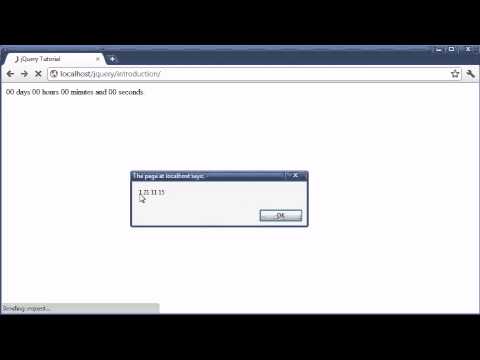 jQuery Tutorial - 136 - Creating a day/hour/min/sec countdown plugin