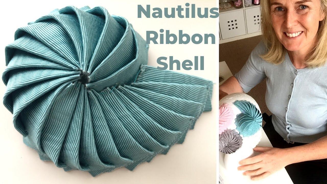 HOW TO Make NAUTILUS Ribbon SHELLS Using Petersham Millinery Ribbon