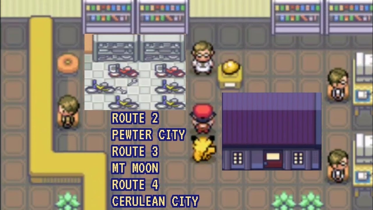 Pokemon Recharged Yellow: Part 21 (Route 2/Pewter City/Old Amber/CeruleanCity/Bicycle) (DESCRIPTION)