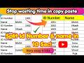 How to separate text and number in excel🔥 | separate name and id | #excel