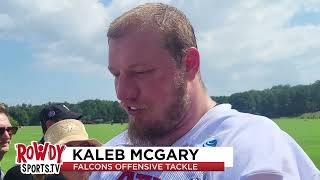 Falcons o-lineman Kaleb McGary on the Atlanta's offense: "I think we're the best ever"