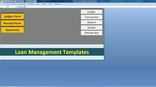 Loan Management Templates in EXCEL VBA Tamples screenshot 4