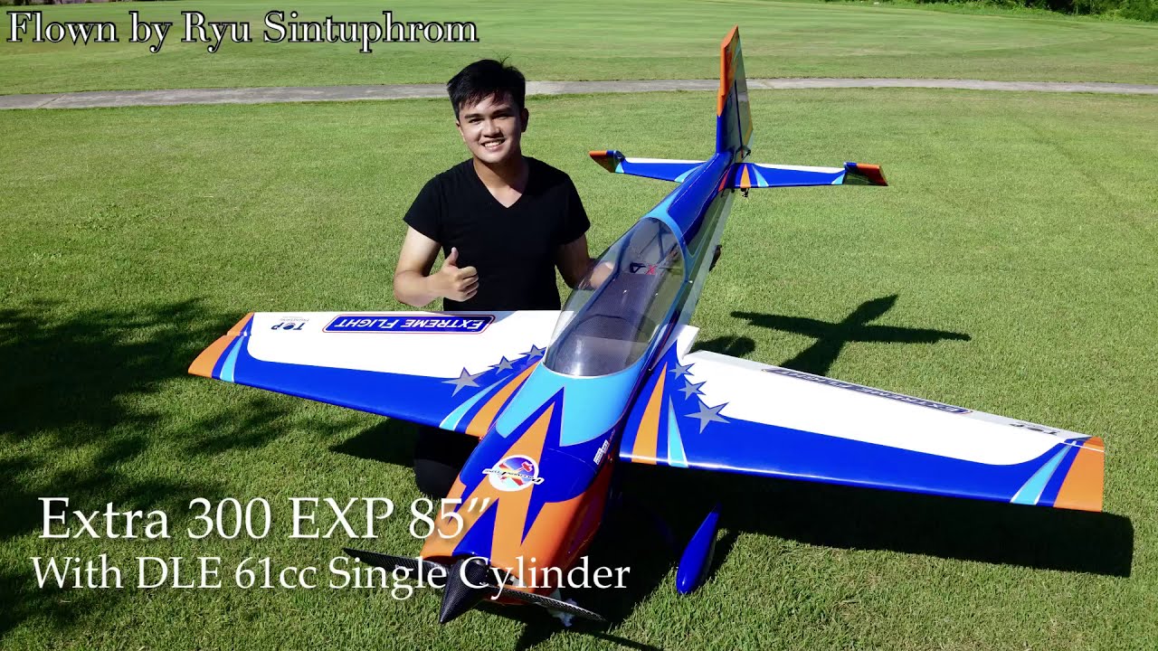 Extra300Exp 85” with DLE61 Single Cylinder in EGAT MaeMohThailand