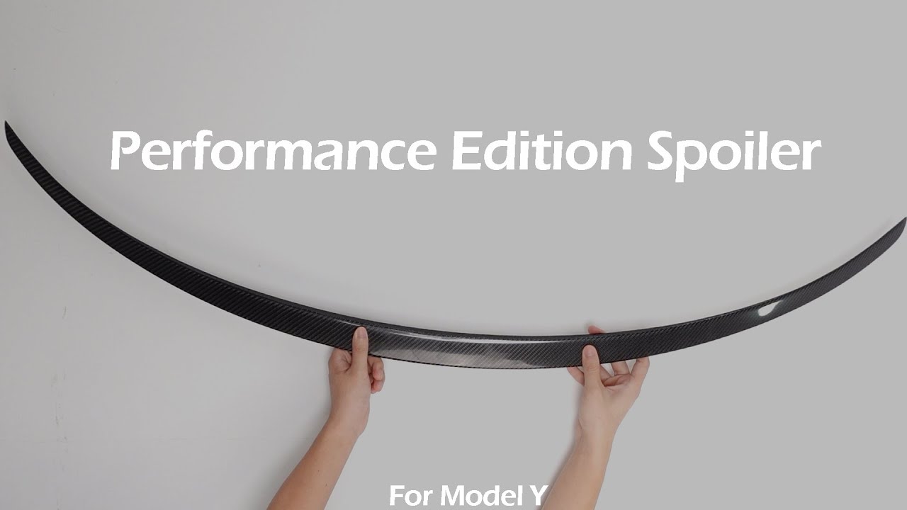 Tesla Performance Edition Spoiler for Model Y Accessories - YouTube