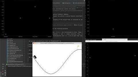 Continuous mountain car:  Final agent