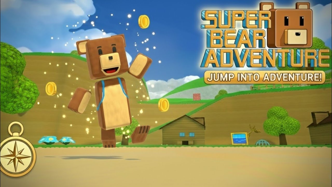 Square Bear Adventures: Let’s Go! 🐻