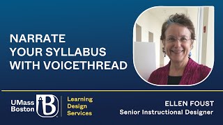 Narrate Your Syllabus with VoiceThread