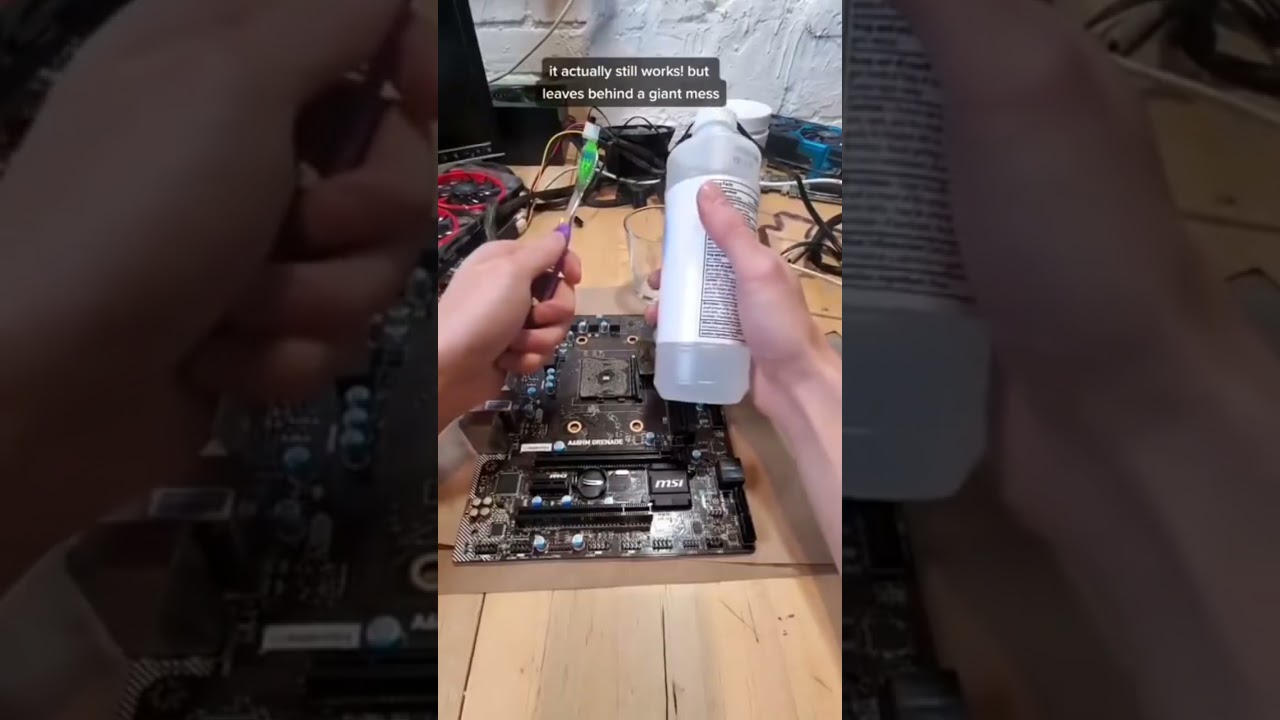 claening pcs  with pcb cleaner