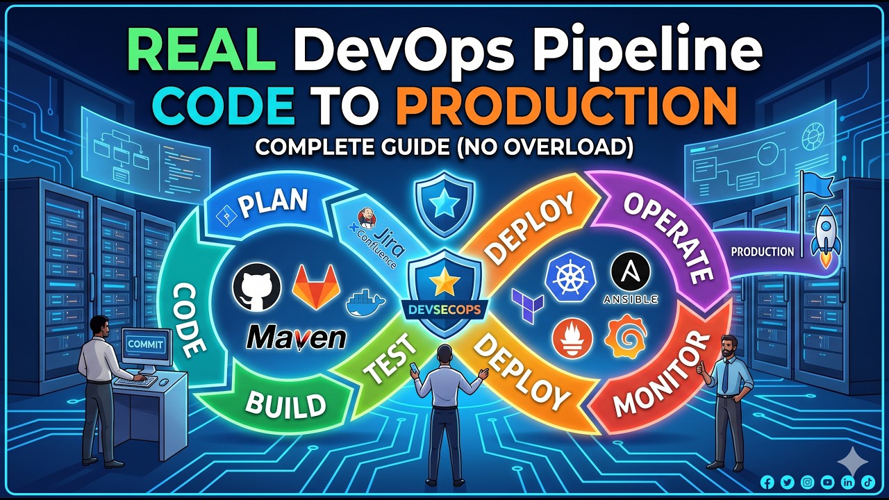 Real DevOps Pipeline: From Code to Production | End-to-End CI/CD Explained | Uplatz