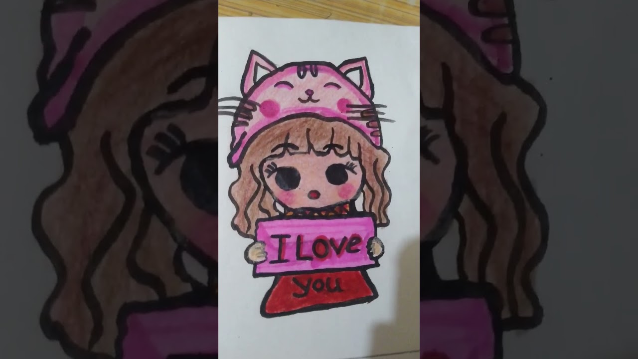 Barbie doll drawing 😍 