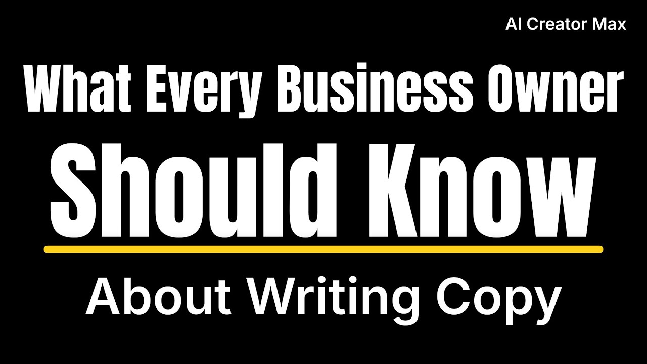 What Every Business Owner Should Know About Writing Copy
