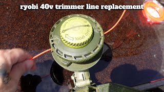 Ryobi 40v trimmer line replacement