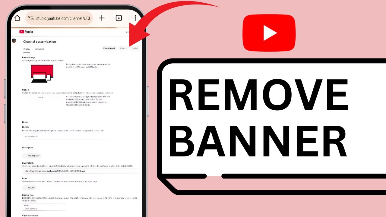 How to Remove Banner Image for Your YouTube Channel [Tutorial]