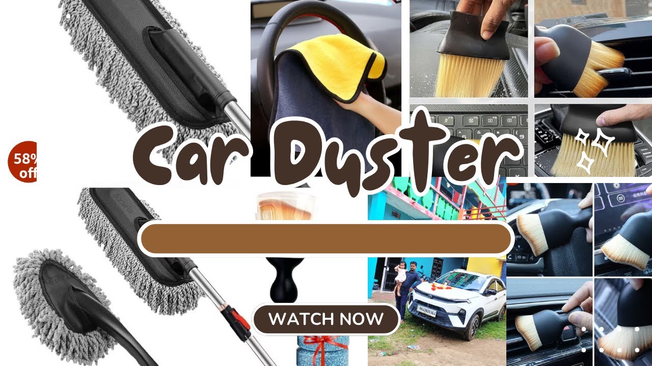 Car duster | Azaria 5 pcs microfiber car duster kit for interior and exterior car cleaning | Ranjay