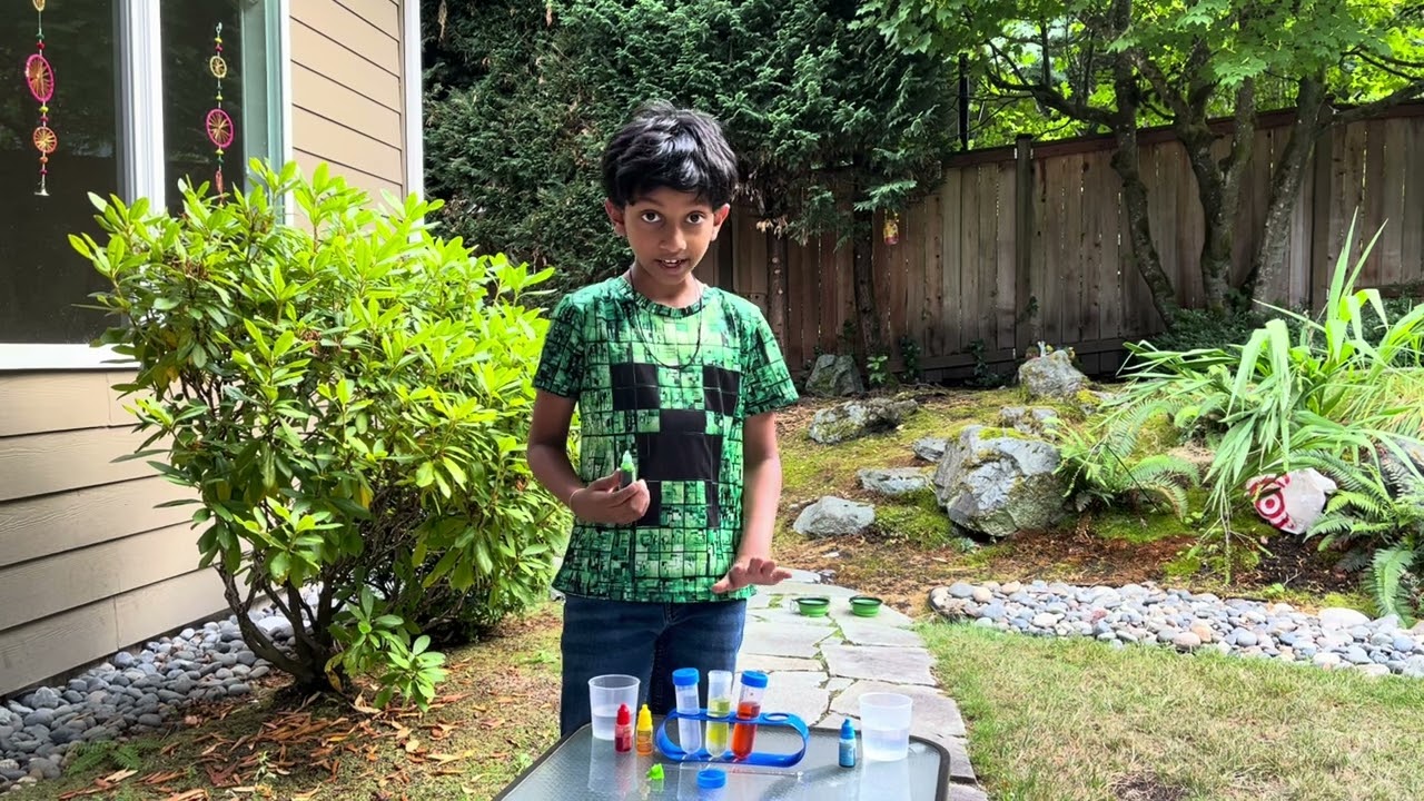 Little science- color mixing yellow and blue