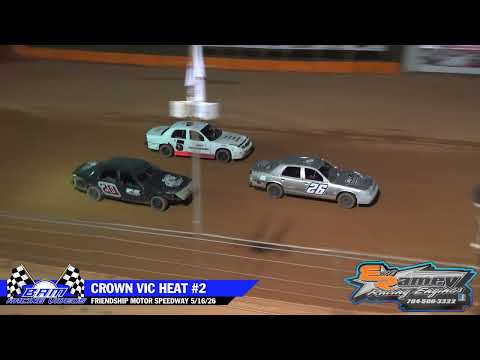 Crown Vic Heat Races - Friendship Motor Speedway 5/16/26